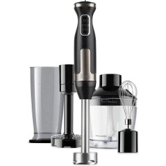 "Powerful Black Decker Hand Mixer 1500 W - Sleek Black Stainless Steel Design for Effortless Mixing!"
